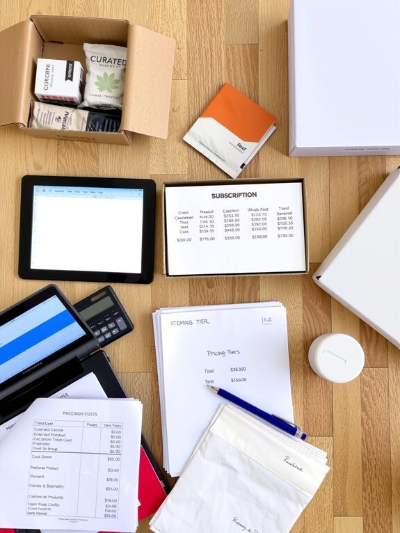 How to Make Money With Subscription Boxes cost calculation and tiered pricing