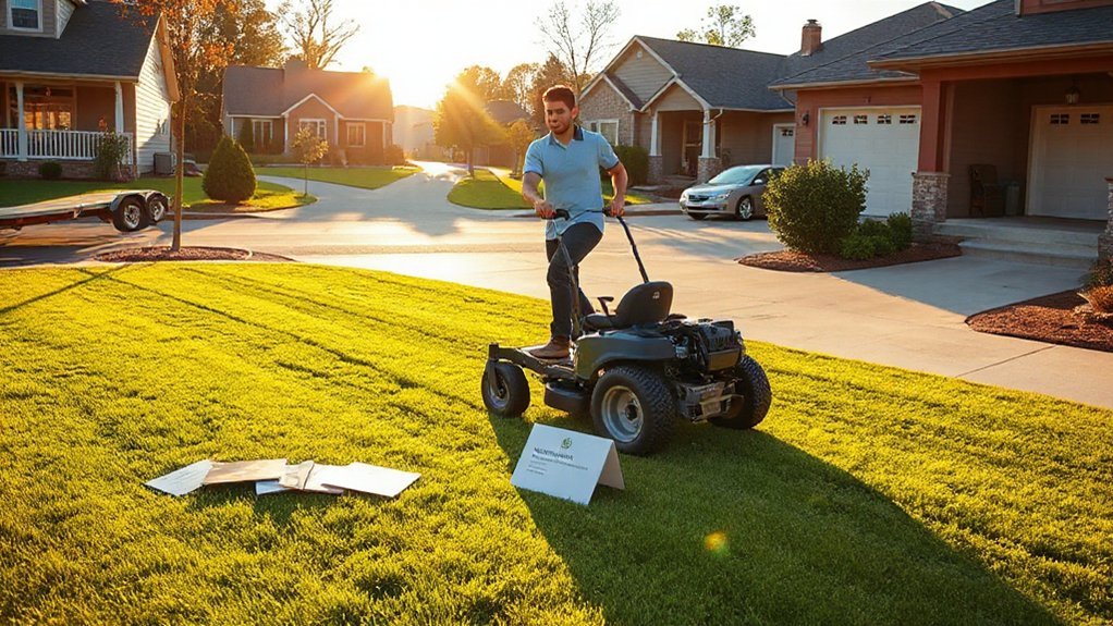 lawn mowing side hustle benefits