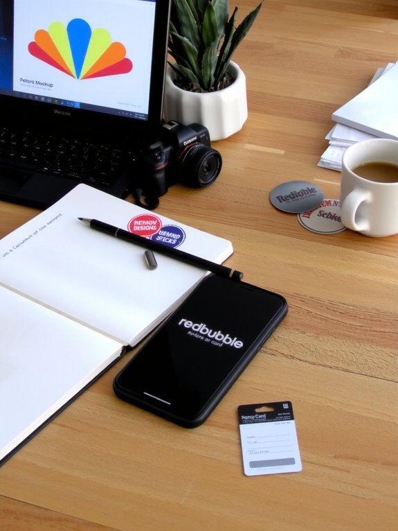 setting up redbubble shop