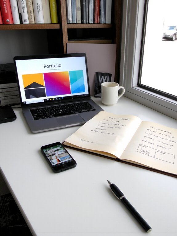 showcase real projects effectively